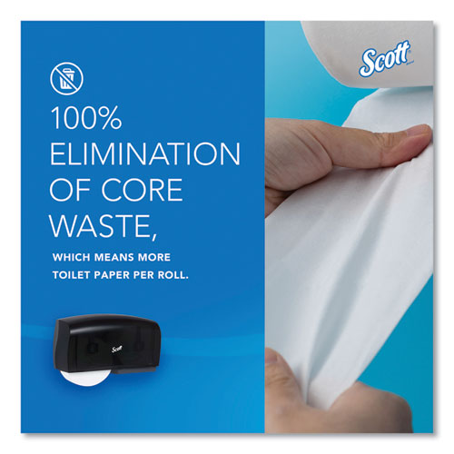 Image of Scott® Essential Coreless Twin Jumbo Roll Tissue Dispenser, 20 X 6 X 11, Black