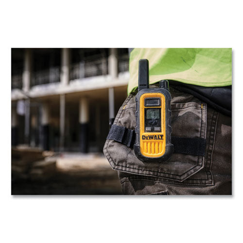 Image of DeWalt® DXFRS300 Heavy-Duty Walkie Talkies, 1 W, 22 Channels