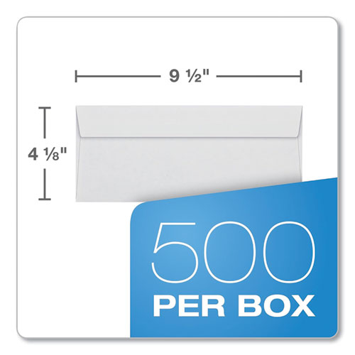 Image of Quality Park Double Window Redi-Seal Security-Tinted Envelope, #10, Commercial Flap, Redi-Seal Adhesive Closure, 4.13 x 9.5, White, 500/BX