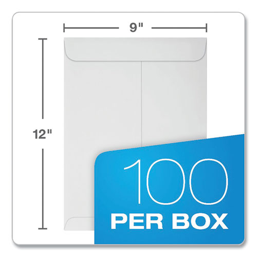 Image of Quality Park Redi-Strip Catalog Envelope, #10 1/2, Cheese Blade Flap, Redi-Strip Adhesive Closure, 9 x 12, White, 100/Box