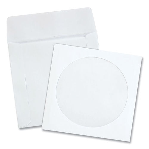 Image of Quality Park CD/DVD Sleeves, 1 Disc Capacity, White, 100/Box