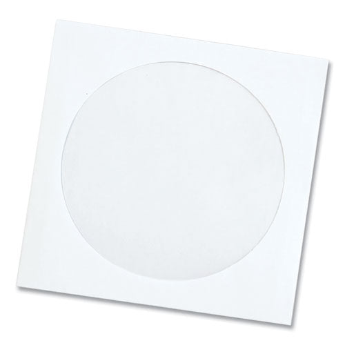 Image of Quality Park CD/DVD Sleeves, 1 Disc Capacity, White, 100/Box