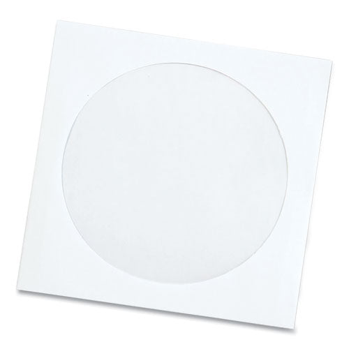 Image of Quality Park CD/DVD Sleeves, 1 Disc Capacity, White, 100/Box