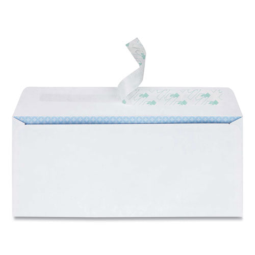 Image of Quality Park Redi-Strip Security Tinted Envelope, Address Window, #10, Commercial Flap, Redi-Strip Closure, 4.13 x 9.5, White, 500/Box