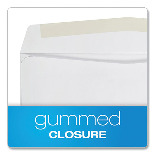 Image of Quality Park Business Envelope, #10, Commercial Flap, Side Seam, Gummed Closure, 24 lb Bond Weight Paper, 4.13 x 9.5, White, 500/Box