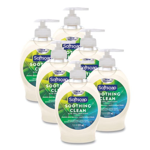 Image of Softsoap® Moisturizing Hand Soap, Aloe Scent, 7.5 oz, 6/Carton