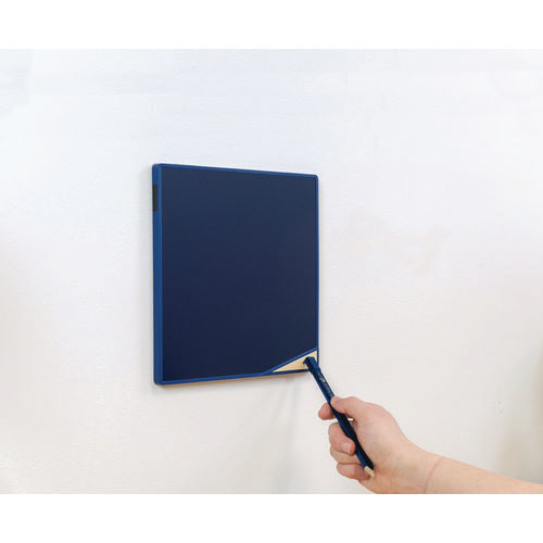 Image of Boogie Board VersaTiles Memo Board, 8.25" x 8.25", Black Surface, Blue Plastic Frame