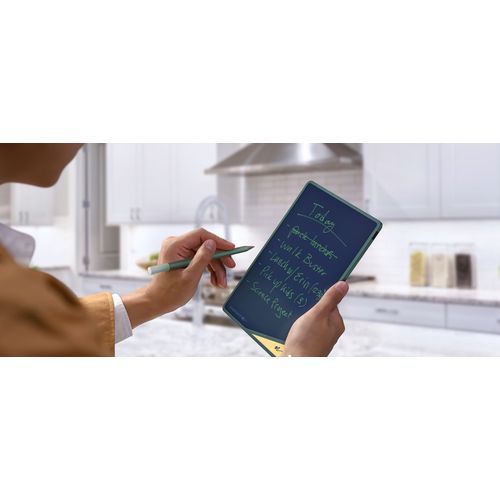 Image of Boogie Board VersaBoard Reusable Writing Tablet, LCD Touchscreen, 5.38" x 7.5", Mineral Green/Black