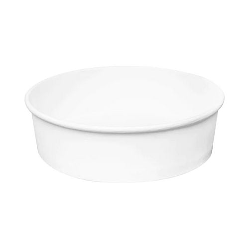 Image of Karat® Food Bucket, 48 oz, 7.99" Diameter x 2.4" h, White, Paper, 270/Carton