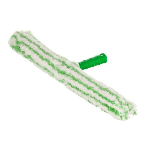 Image of Unger® Monsoon Plus StripWasher Complete with Green Plastic Handle, Green/White Sleeve, 18" Wide Sleeve, 10/Carton