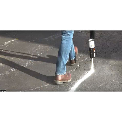 Image of Rust-Oleum® Industrial Choice M1600 System Solvent-Based Precision Line Marking Paint, Flat Fluorescent Orange, 17 oz Aerosol Can, 12/CT