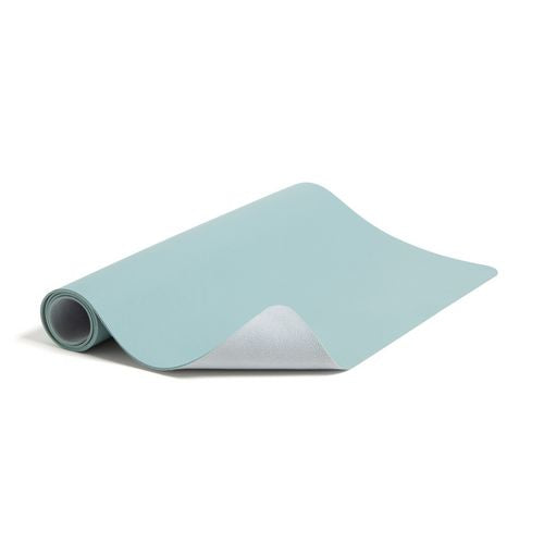 Image of Smead Vegan Leather Desk Pads, 31.5" x 15.7", Light Blue