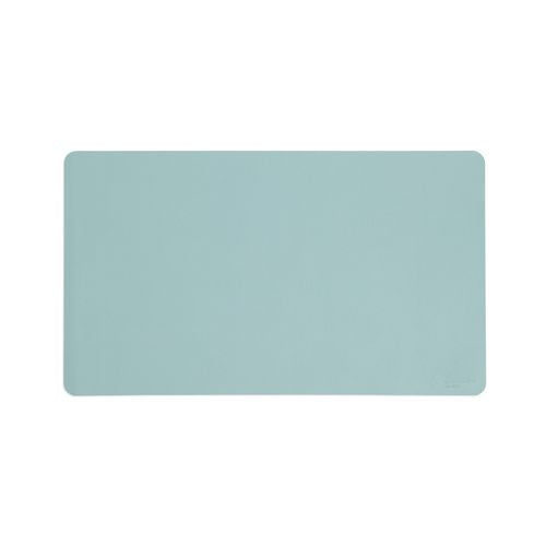 Image of Smead Vegan Leather Desk Pads, 23.6" x 13.7", Light Blue