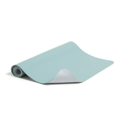 Image of Smead Vegan Leather Desk Pads, 23.6" x 13.7", Light Blue