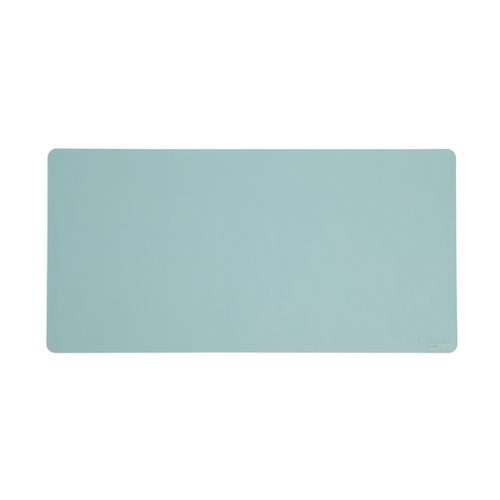 Image of Smead Vegan Leather Desk Pads, 31.5" x 15.7", Light Blue