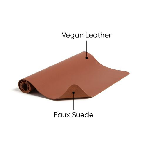 Image of Smead Vegan Leather Desk Pads, 36" x 17", Brown