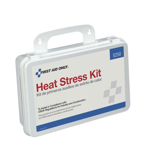 Image of First Aid Only Unitized OSHA Compliant Heat Stress Kit, 26 Pieces, Plastic case