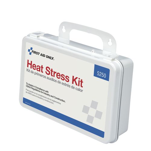 Image of First Aid Only Unitized OSHA Compliant Heat Stress Kit, 26 Pieces, Plastic case