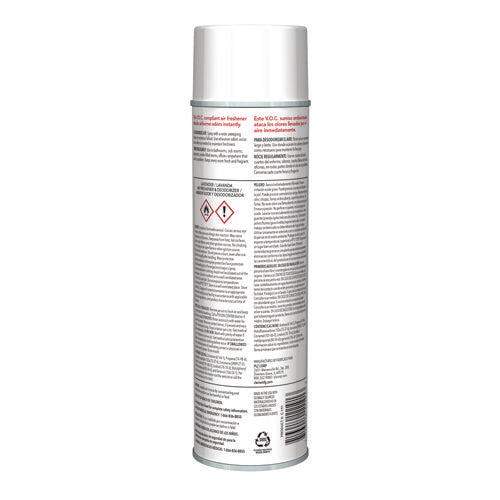 Image of Claire® Aerosol Air Freshener and Deodorizer, Lavender, 10 oz Aerosol Spray, 12 Cans