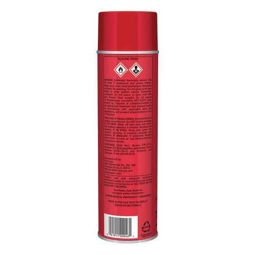 Image of Sprayway® Silicone Spray, 11 oz Aerosol Spray, 12 Cans