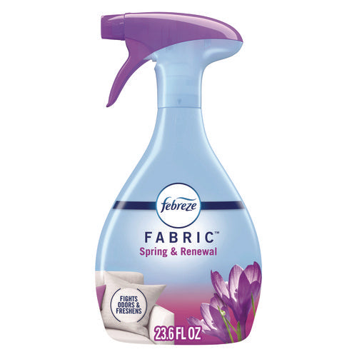 Image of Febreze® FABRIC Refresher/Odor Eliminator, Spring and Renewal, 23.6 oz Spray Bottle, 4/Carton