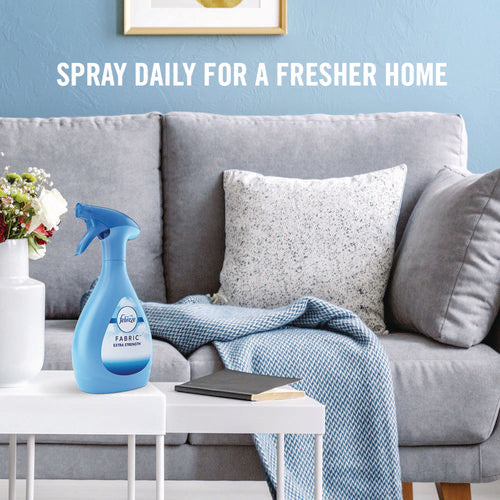 Image of Febreze® FABRIC Refresher/Odor Eliminator, Extra Strength, Original, 14.8 oz Spray Bottle, 8/Carton