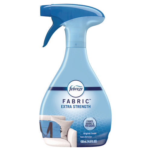 Image of Febreze® FABRIC Refresher/Odor Eliminator, Extra Strength, Original, 14.8 oz Spray Bottle, 8/Carton