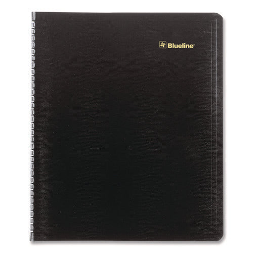 Image of Blueline® Plan and Link Monthly Planner, 11" x 9.06", Black Cover, 16-Months: Sept 2024 to Dec 2025