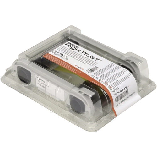 Image of Evolis® R5F208A100 YMCKO Color Ribbon, Black/Cyan/Magenta/Yellow