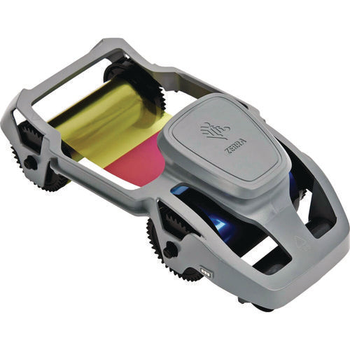 Image of Zebra Technologies® True Colors 2-Sided Wax Ribbon, Black/Cyan/Magenta/Yellow