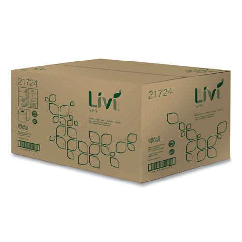 Image of Livi® VPG Bath Tissue, 2-Ply, White, 500 Sheets, 96 Rolls/Carton
