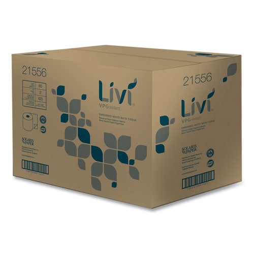 Image of Livi® VPG Select Bath Tissue, 2-Ply, White, 420 Sheets, 60 Rolls/Carton