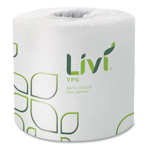 Image of Livi® VPG Bath Tissue, 2-Ply, White, 500 Sheets, 96 Rolls/Carton