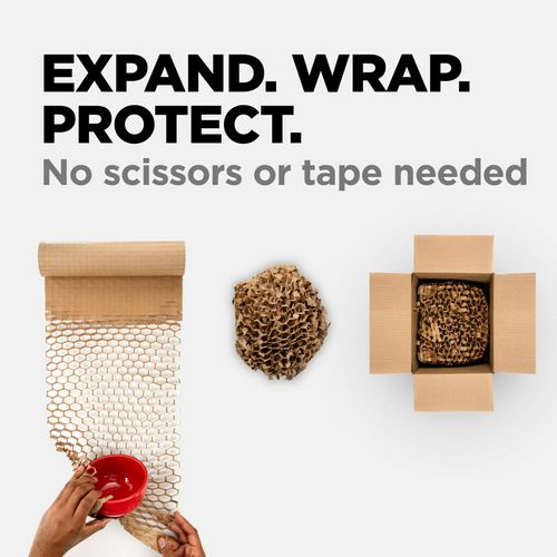 Image of Scotch Cushion Lock Protective Wrap, 12" x 150 ft, Brown