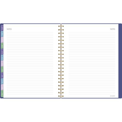 Image of AT-A-GLANCE® Badge Geo Weekly/Monthly Planner, 11 x 9.25, Purple/Gold Cover, 13-Month (Jan to Jan): 2025 to 2026