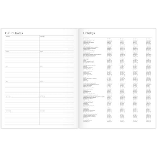 Image of Cambridge® Workstyle Monthly Stitched Planner, Geometric Artwork, 11 x 8.5, Seaside Blue/Gold Cover, 12-Month (Jan to Dec): 2025