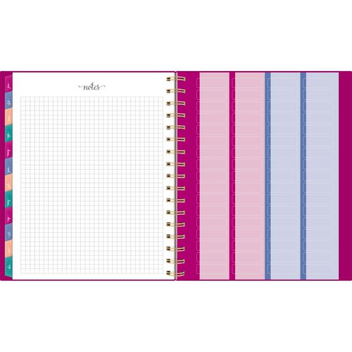Image of AT-A-GLANCE® Harmony Weekly/Monthly Poly Planner, 8.88 x 7.69, Purple/Gold Cover, 13-Month (Jan to Jan): 2025 to 2026
