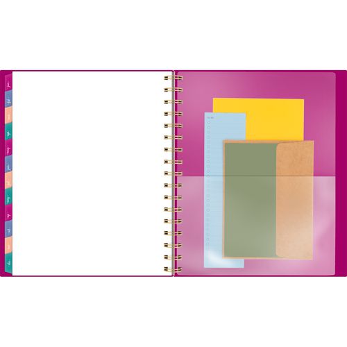 Image of AT-A-GLANCE® Harmony Weekly/Monthly Poly Planner, 8.88 x 7.69, Purple/Gold Cover, 13-Month (Jan to Jan): 2025 to 2026