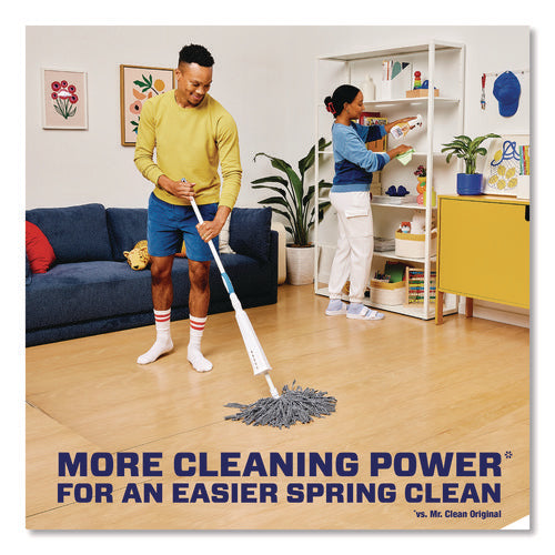 Image of Mr. Clean® Multipurpose Cleaning Solution with Febreze, Meadows and Rain, 64 oz Bottle, 4/Carton