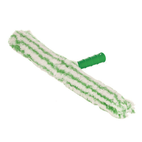 Image of Unger® Monsoon Plus StripWasher Complete with Green Plastic Handle, Green/White Sleeve, 18" Wide Sleeve