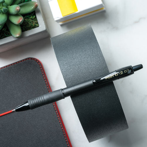 Image of Pilot® G2 Edge Premium Gel Pen, Retractable, Fine 0.7 mm, Black Ink, Black Barrel, 36/Pack