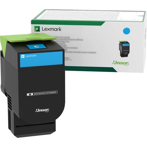 Image of Lexmark 70C00CG Return Program Toner, 1,000 Page-Yield, Cyan