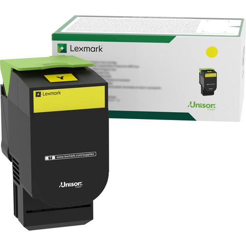 Image of Lexmark 70C00YG Return Program Toner, 1,000 Page-Yield, Yellow