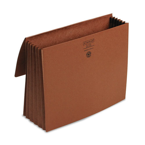 Image of Smead Redrope Expanding Wallets, 5.25" Expansion, 1 Section, Cloth Tie Closure, Letter Size, Redrope