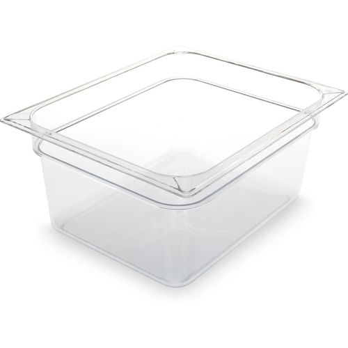 Image of Carlisle StorPlus Polycarbonate Food Pan, 8.7 qt, 10.38 x 12.75 x 6, Clear, Plastic