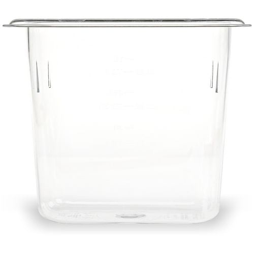 Image of Carlisle StorPlus Polycarbonate Food Pan, 1.4 qt, 4.25 x 6.93 x 6, Clear, Plastic