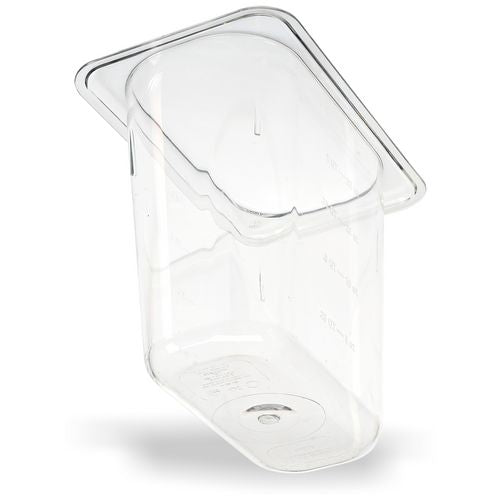 Image of Carlisle StorPlus Polycarbonate Food Pan, 1.4 qt, 4.25 x 6.93 x 6, Clear, Plastic