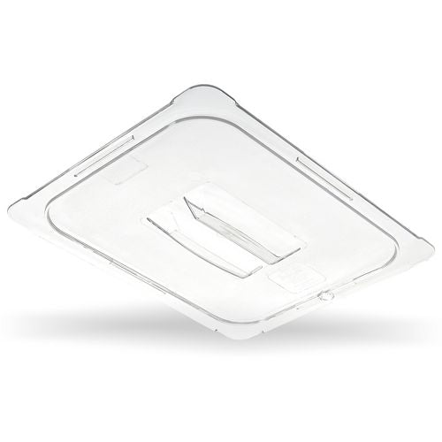 Image of Carlisle StorPlus Polycarbonate Handled Universal Lid, 12.88 x 20.75 x 0.88, Clear, Plastic