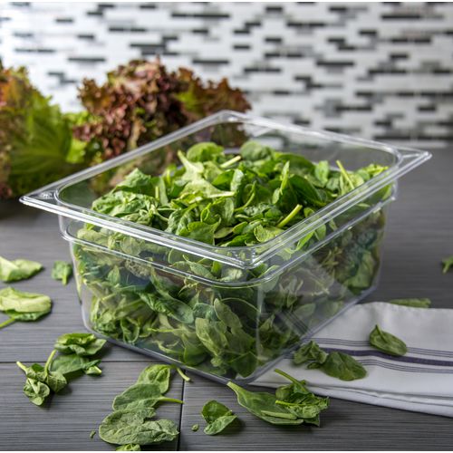 Image of Carlisle StorPlus Polycarbonate Food Pan, 8.7 qt, 10.38 x 12.75 x 6, Clear, Plastic