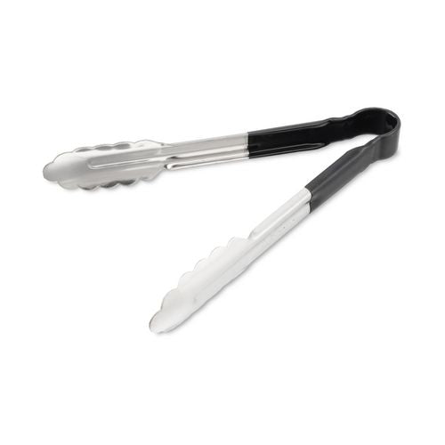 Image of Carlisle Dura-Kool Tongs, Stainless Steel, 9.5", Silver/Black